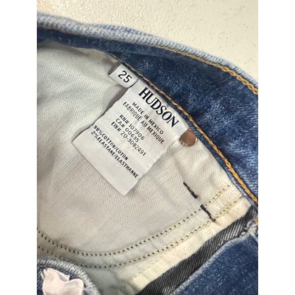 Hudson Weekender Step Hem Denim Mini Skirt size 25 - Picture 6 of 8